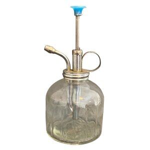 VTG Plant Mister Clear Glass Holds 8 Ounces 1960s Taiwan MCM